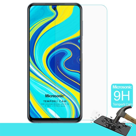 Microsonic Xiaomi Redmi Note 9 Pro Max Tempered Glass Screen Protector