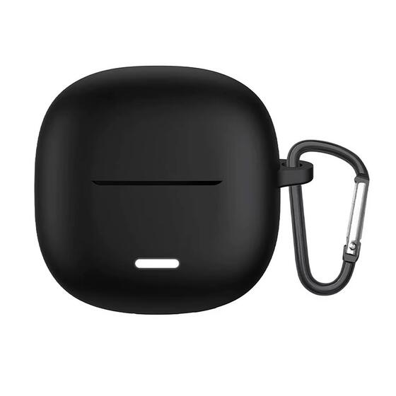 Microsonic Xiaomi Redmi Buds 6 Lite Kılıf Askılı Mat Silikon Siyah