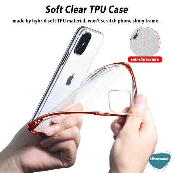 Microsonic Apple iPhone 13 Pro Max Kılıf Skyfall Transparent Clear Rose Gold