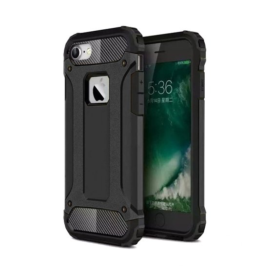 Microsonic Apple iPhone 8 Kılıf Rugged Armor Siyah