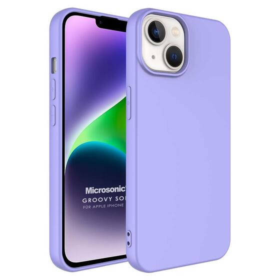 Microsonic Apple iPhone 14 Plus Kılıf Groovy Soft Lila