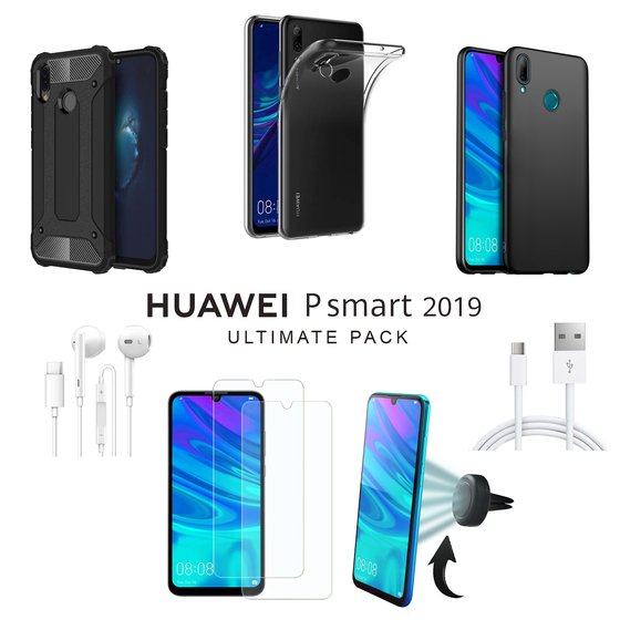 Microsonic Huawei P Smart 2019 Kılıf & Aksesuar Seti