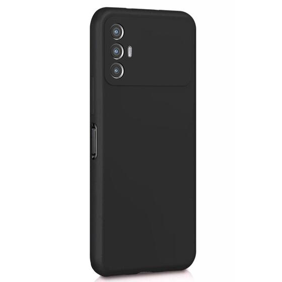 Microsonic Matte Silicone TECNO Spark 8 Pro Kılıf Siyah