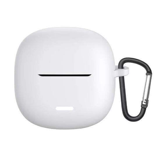 Microsonic Xiaomi Redmi Buds 6 Lite Kılıf Askılı Mat Silikon Beyaz