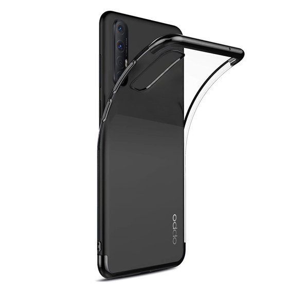 Microsonic Oppo Reno 3 Pro Kılıf Skyfall Transparent Clear Siyah