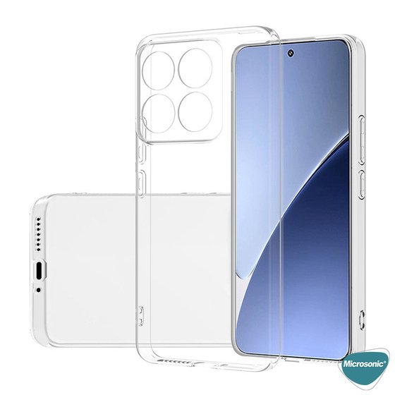 Microsonic Xiaomi Mi 14 Kılıf Transparent Soft Şeffaf