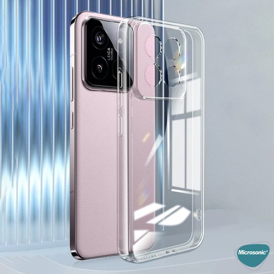 Microsonic Xiaomi Mi 14 Kılıf Transparent Soft Şeffaf