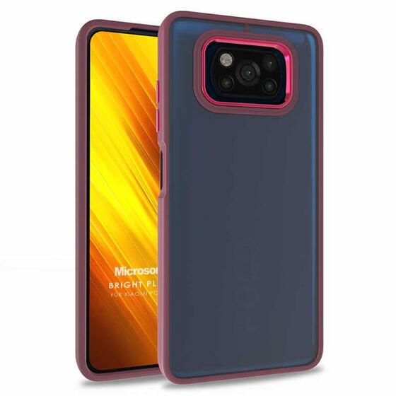 Microsonic Xiaomi Poco X3 Pro Kılıf Bright Planet Kırmızı