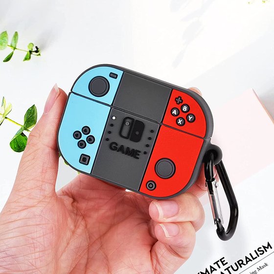 Microsonic AirPods Pro 2.Nesil Kılıf Cartoon Figürlü Silikon Nintendo Switch