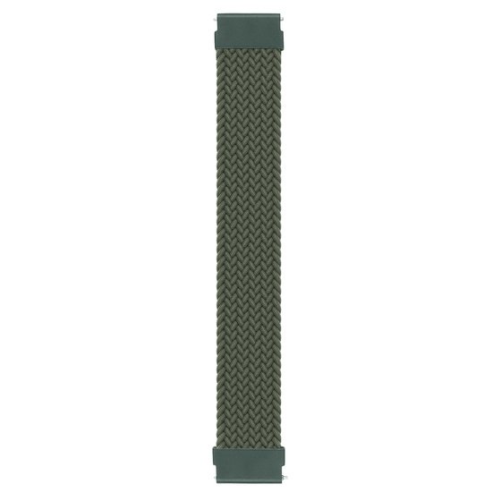 Microsonic Amazfit Cheetat (Square) Kordon, (Large Size, 165mm) Braided Solo Loop Band Koyu Yeşil