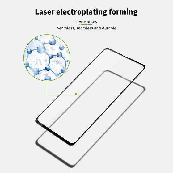 Microsonic Xiaomi Redmi K20 Tam Kaplayan Temperli Cam Ekran Koruyucu Siyah