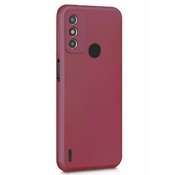 Microsonic Matte Silicone TECNO Spark 6 Go Kılıf Mor