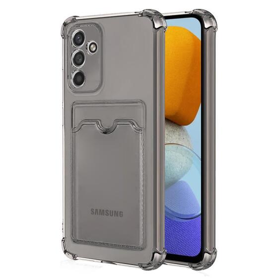 Microsonic Samsung Galaxy M23 Card Slot Shock Kılıf Füme