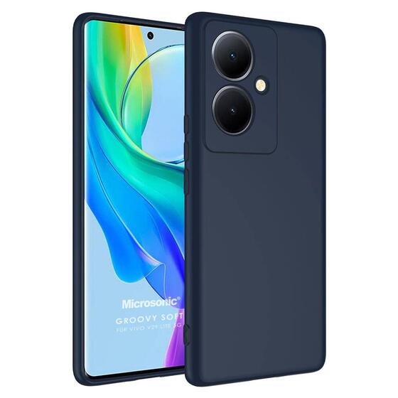 Microsonic Vivo V29 Lite 5G Kılıf Groovy Soft Lacivert