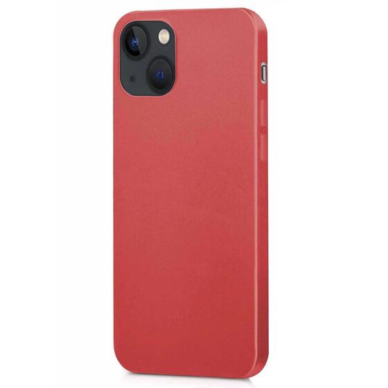 Microsonic Matte Silicone Apple iPhone 14 Plus Kılıf Kırmızı