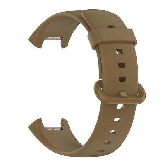 Microsonic Xiaomi Poco Watch Kordon, Silicone Sport Band Kahverengi