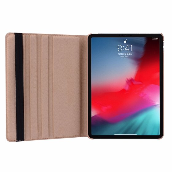 Microsonic Apple iPad 11'' 2018 (A1980-A2013-A1934-A1979) Kılıf 360 Dönerli Stand Deri Mavi