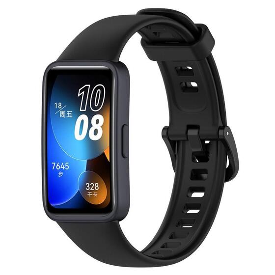 Microsonic Huawei Band 10 Kordon, Silicone Sport Band Siyah
