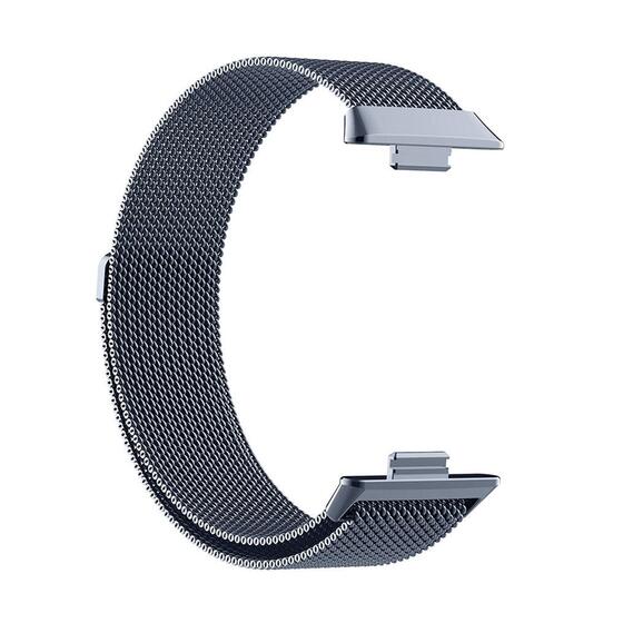 Microsonic Huawei Watch Fit 4 Milanese Loop Kordon Koyu Gri