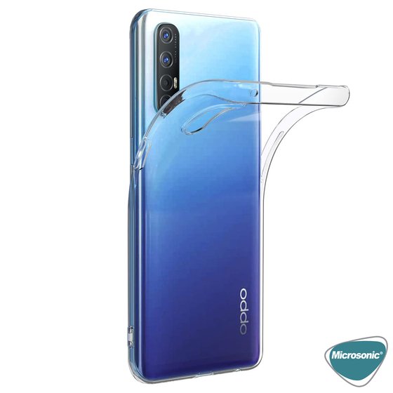 Microsonic Oppo Reno 3 Pro Kılıf Transparent Soft Beyaz