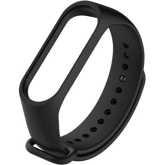 Microsonic Xiaomi Mi Band 3 / Mi Band 4 Silikon Kordon Siyah