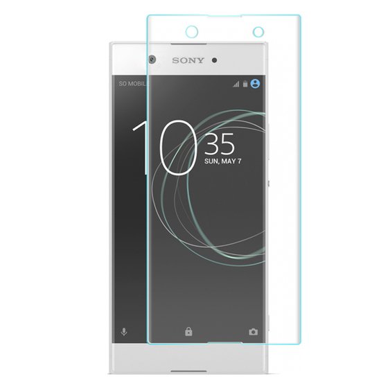 Microsonic Sony Xperia XA1 3D Kavisli Temperli Cam Ekran koruyucu Kırılmaz Film Şeffaf