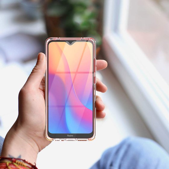 Microsonic Xiaomi Redmi 8A Kılıf 6 tarafı tam full koruma 360 Clear Soft Şeffaf