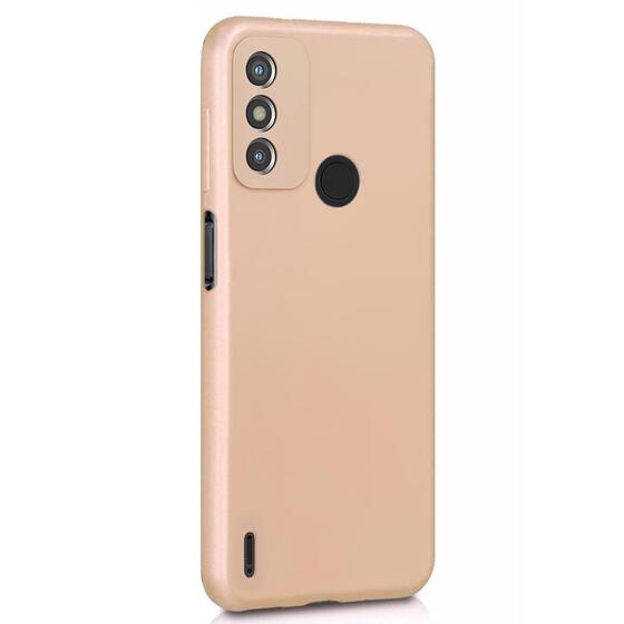 Microsonic Matte Silicone TECNO Spark 6 Go Kılıf Gold