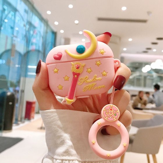 Microsonic AirPods Pro Kılıf Cartoon Figürlü Silikon Sailor Moon