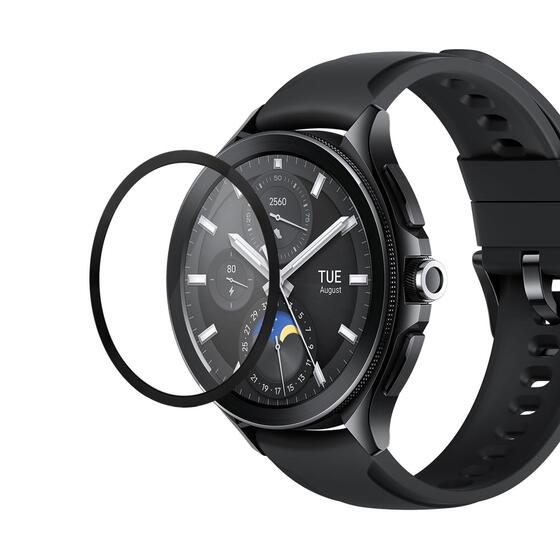 Microsonic Xiaomi Watch 2 Pro Tam Kaplayan Nano Cam Ekran Koruyucu Siyah