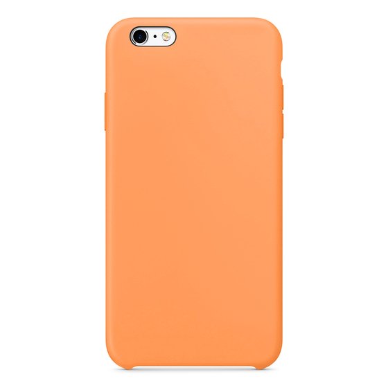 Microsonic Apple iPhone 6 Kılıf Liquid Lansman Silikon Papaya