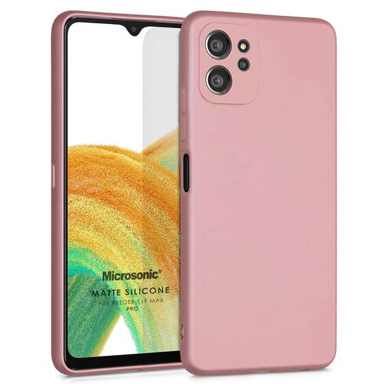 Microsonic Matte Silicone Reeder S19 Max Pro Kılıf Rose Gold