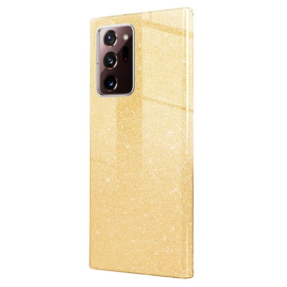 Microsonic Samsung Galaxy Note 20 Ultra Kılıf Sparkle Shiny Gold