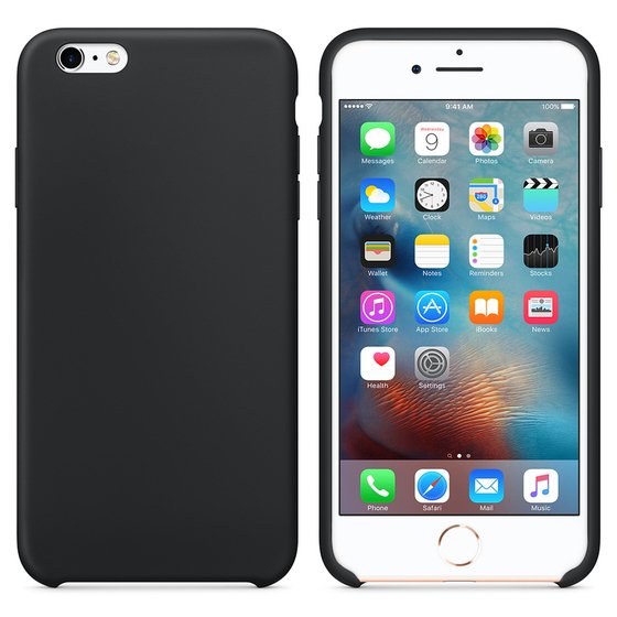 Microsonic Apple iPhone 6 Kılıf Liquid Lansman Silikon Siyah