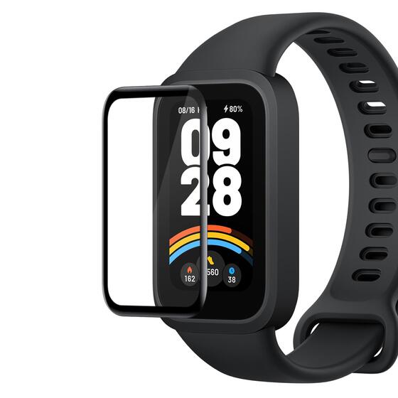 Microsonic Xiaomi Smart Band 9 Active Tam Kaplayan Nano Cam Ekran Koruyucu Siyah