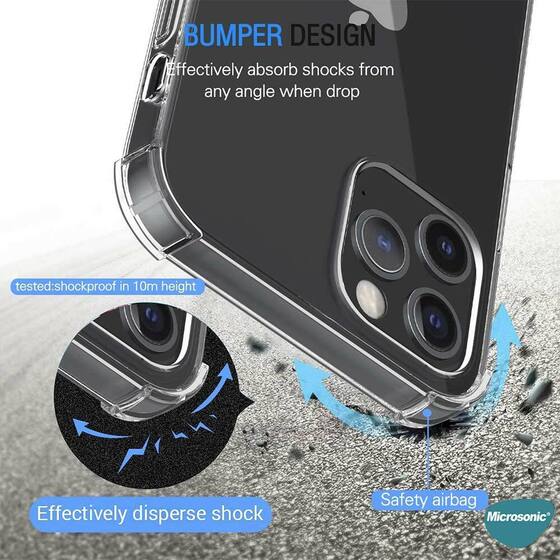 Microsonic Apple iPhone 13 Pro Max Kılıf Shock Absorbing Şeffaf