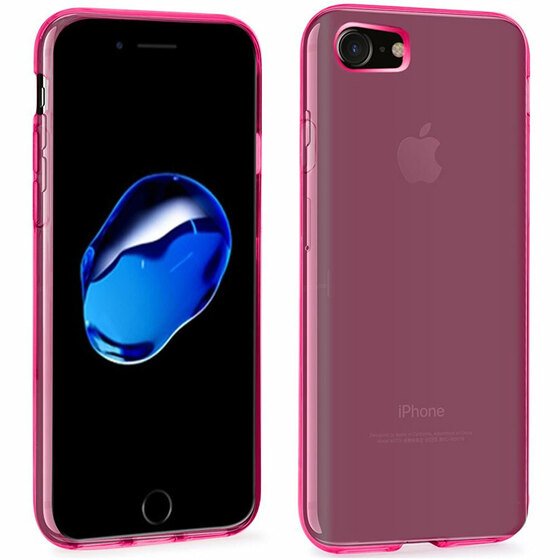 Microsonic Apple iPhone 8 Kılıf Transparent Soft Pembe