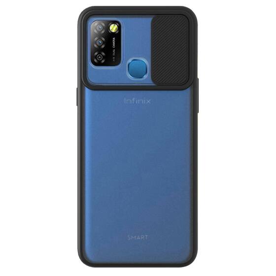 Microsonic Infinix Smart 5 Kılıf Slide Camera Lens Protection Siyah