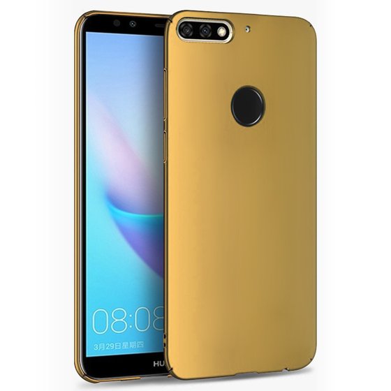 Microsonic Huawei Y7 2018 Kılıf Premium Slim Gold