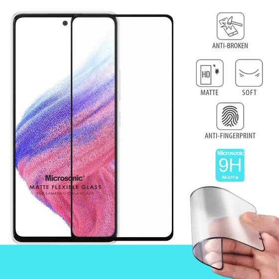 Microsonic Samsung Galaxy A73 5G Seramik Matte Flexible Ekran Koruyucu Siyah