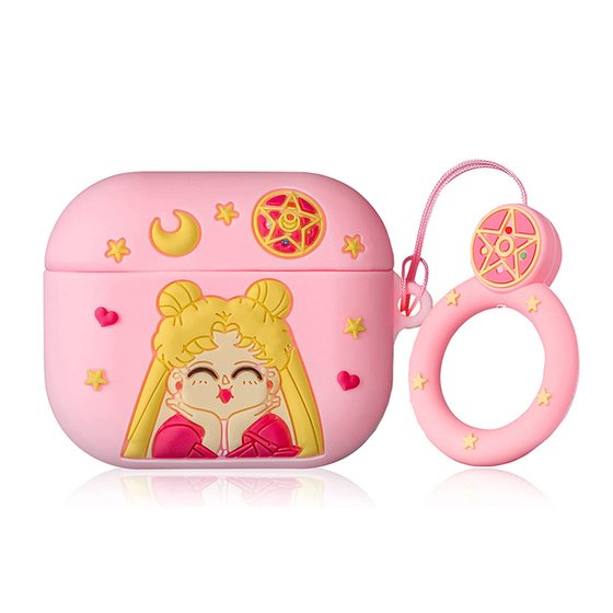 Microsonic AirPods Pro Kılıf Cartoon Figürlü Silikon Sailor Moon Usagi Tsukino