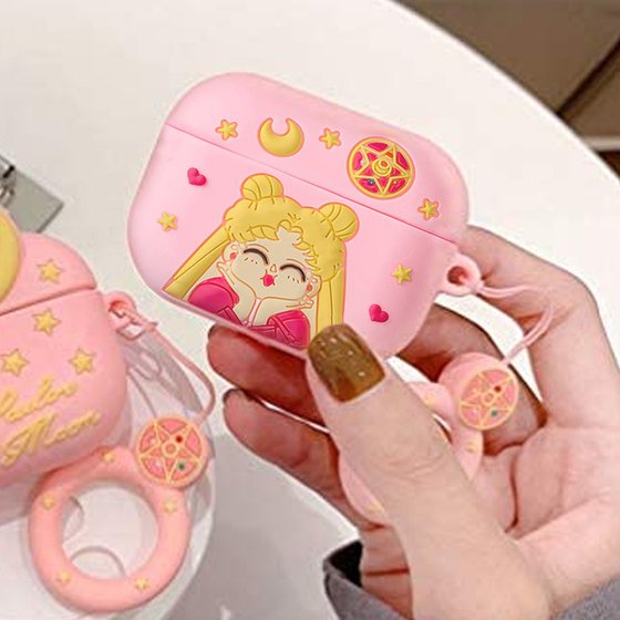 Microsonic AirPods Pro Kılıf Cartoon Figürlü Silikon Sailor Moon Usagi Tsukino