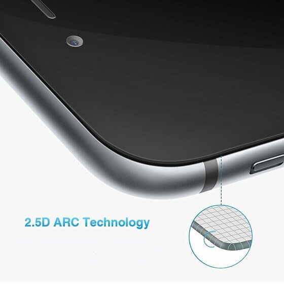 Microsonic Apple iPhone 8 Tam Kaplayan Temperli Cam Ekran koruyucu Kırılmaz Film Beyaz