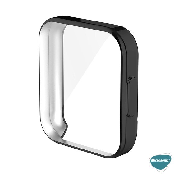 Microsonic Xiaomi Poco Watch Kılıf 360 Full Round Soft Silicone Siyah