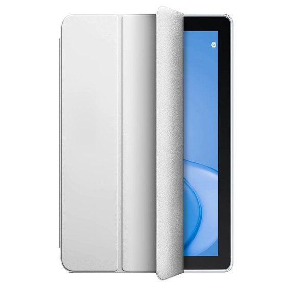 Microsonic Huawei MatePad T10 Kılıf Slim Translucent Back Smart Cover Gümüş