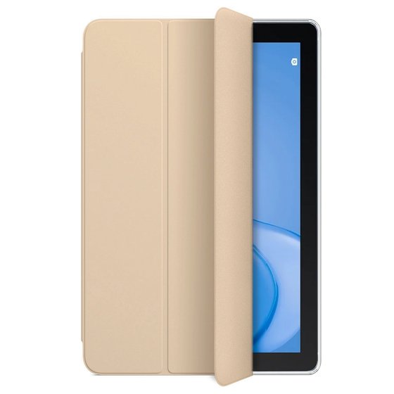 Microsonic Huawei MatePad T10 Kılıf Slim Translucent Back Smart Cover Gold