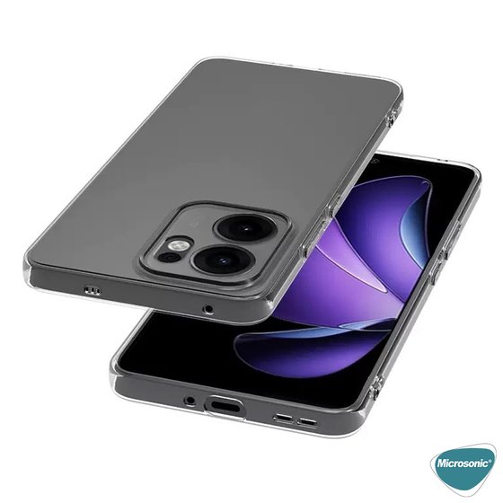 Microsonic Oppo Reno 13F 5G Kılıf Transparent Soft Şeffaf
