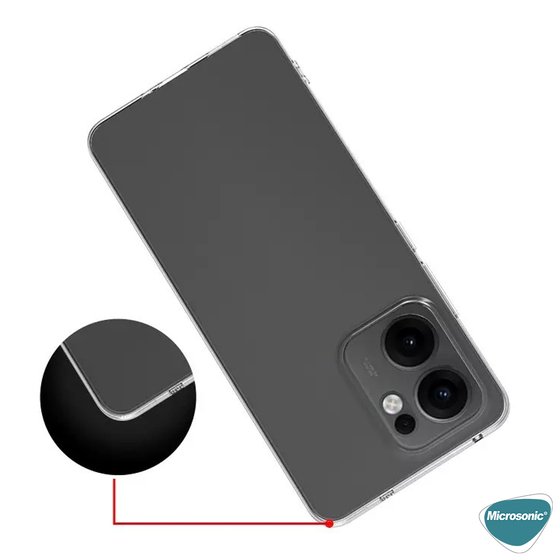 Microsonic Oppo Reno 13F 5G Kılıf Transparent Soft Şeffaf