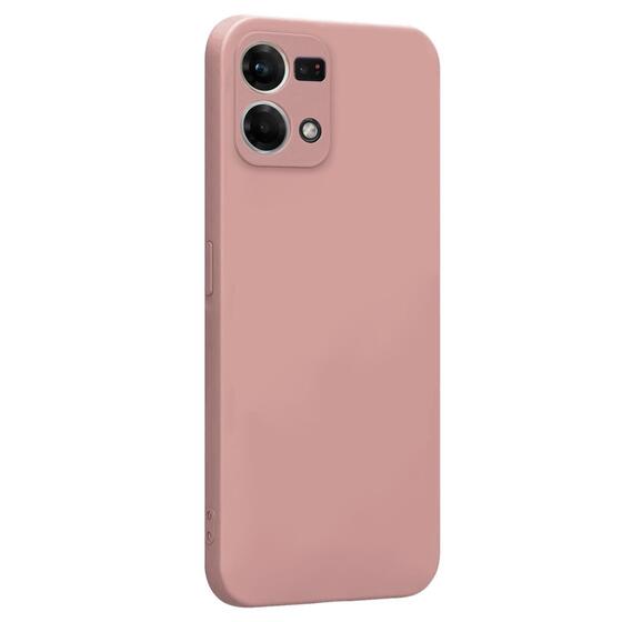 Microsonic Matte Silicone Oppo Reno 7 4G Kılıf Rose Gold