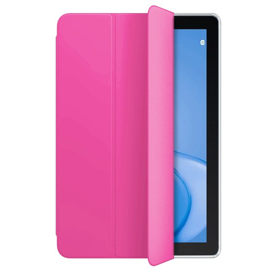 Microsonic Huawei MatePad T10S Kılıf Slim Translucent Back Smart Cover Pembe